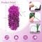 Fake Bougainvillea Flowers Artificial Flowers Plants for Outdoor 2PCS (Purple) 12.3"D x 4"W x 3.3"H